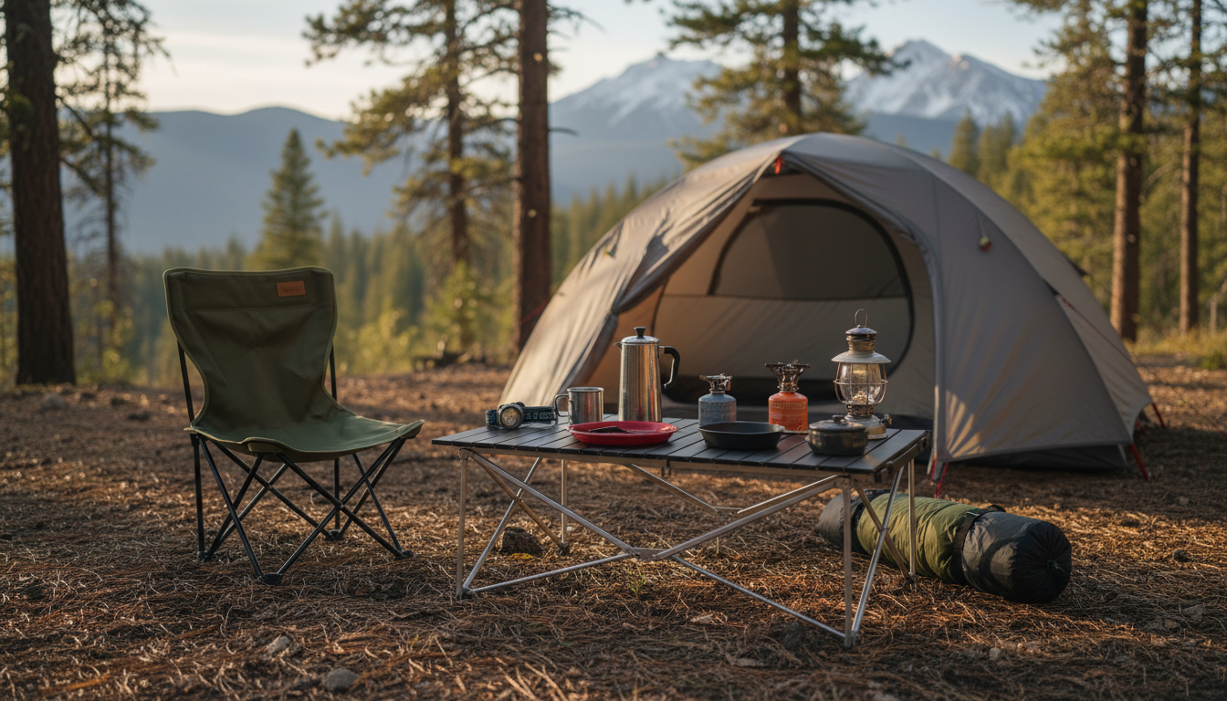 おすすめソロキャンプテーブル一覧:スペック比較表のイメージ