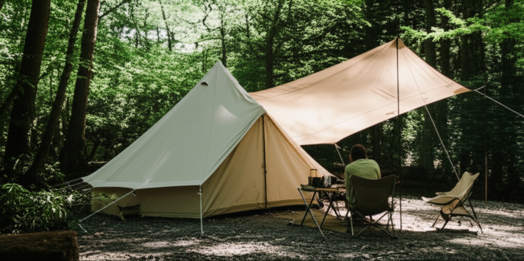 タープ設営の失敗しがちなポイントのイメージ