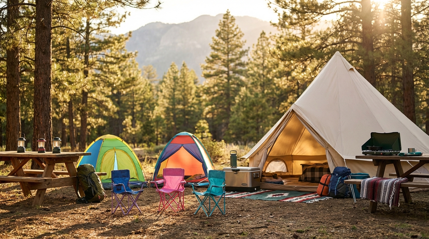 ファミリーキャンプ 初めてに必要な持ち物リスト｜予算別おすすめセット