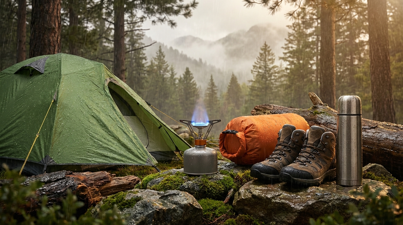 雨キャンプ 対策に必要な持ち物リスト｜予算別おすすめセット